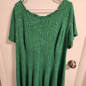 SEXY, KELLY GREEN FLAIR DRESS